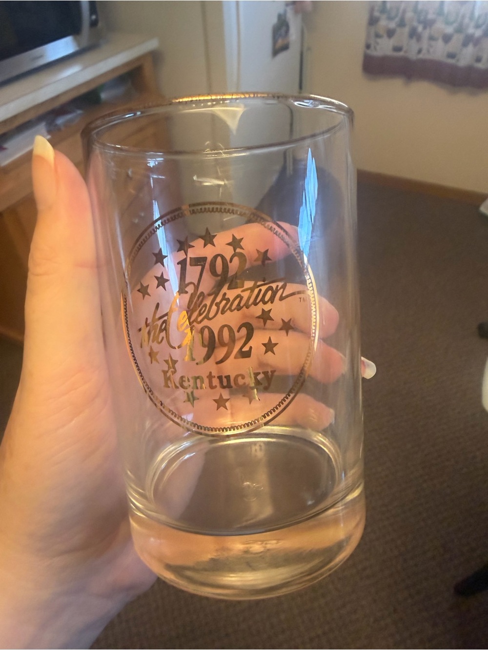 1792-1992 Kentucky Bicentennial Tumbler- Gold